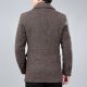 Men's woolen coat mid-length trench coat