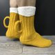 European And American Beer Socks Color Matching Home Floor Socks Thermal Middle Tube