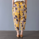 Art Harem Pants Are Thin  All-Match Female Printing Nine Points Cotton And Linen